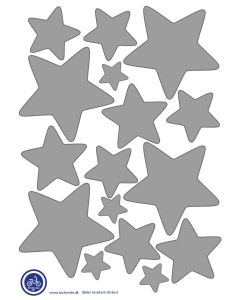 A3 Ark Klistermærker Til Ladcykel - Stjerner