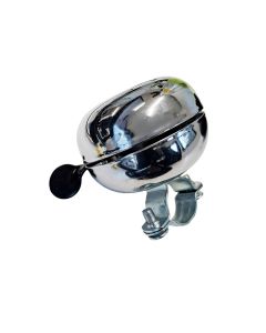 Stor cykel ringeklokke i chrom 60mm