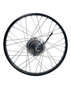 Christiania 24" Baghjul Med Promovec Motor. sort alu.