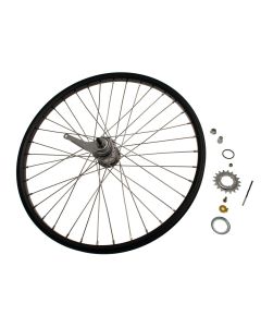 Baghjul Nexus 3 gear. 24" sort alu.