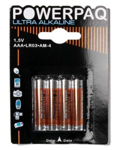 AAA Batterier PowerPaq Ultra Alkaline LR 03 - 1,5V