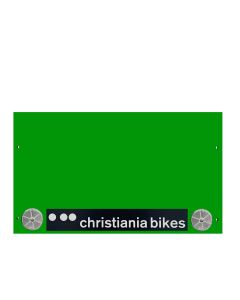 Christiania frontplade til kassen, Blank Grøn