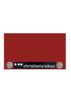 Christiania frontplade til kassen, Blank rød