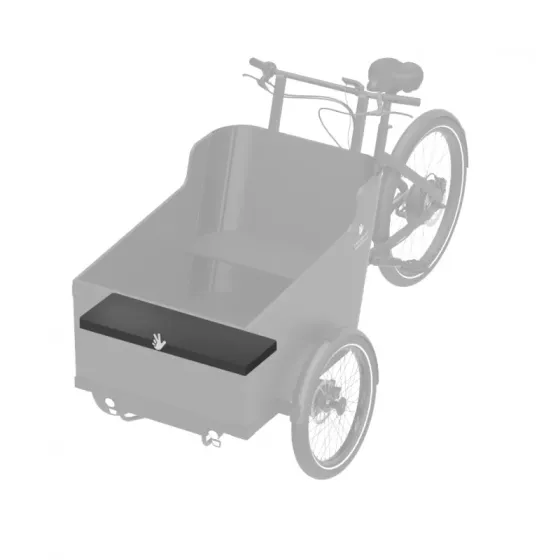 Triobike Hafnia pude til bænk (for) | Ladcyklen.dk