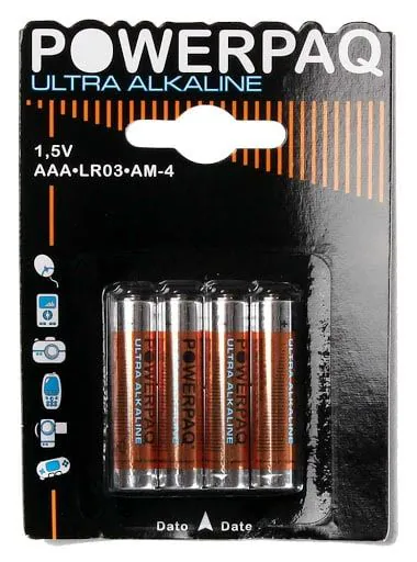 AAA Batterier PowerPaq Ultra Alkaline LR 03 - 1,5V