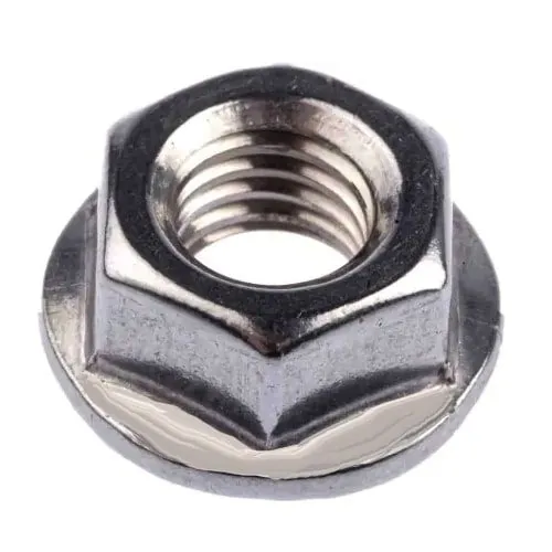 10 stk. Flangemøtrik 6mm