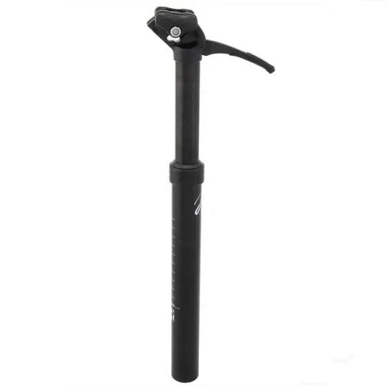 Justerbar sadelpind 400 mm. sort