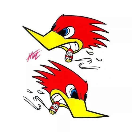 Vred Spætte klistermærker 140 x 160 mm