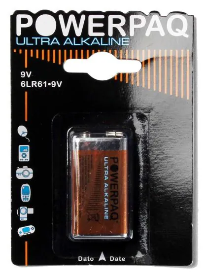 9V Batteri PowerPaq Ultra Alkaline