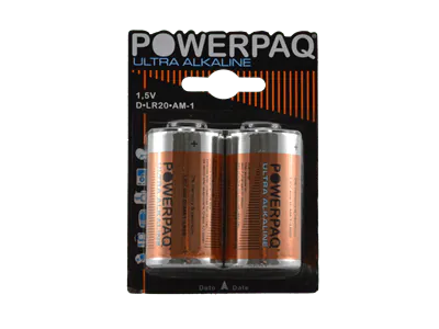 D Batterier PowerPaq Ultra Alkaline LR14 - 1,5V